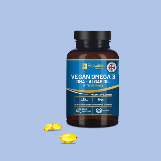 Integratore vegano di Omega 3 con olio di alghe
