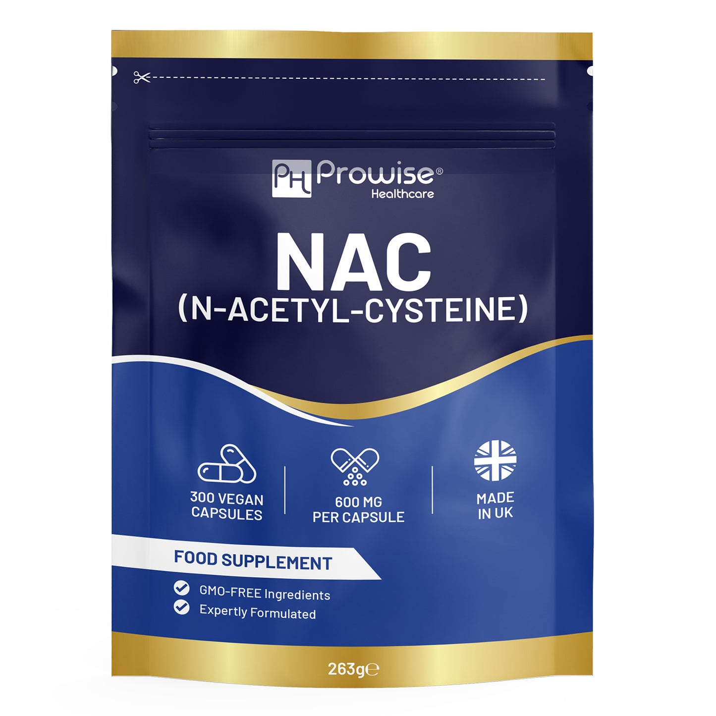 NAC N-Acetyl-Cysteine 600mg 120 Capsules
