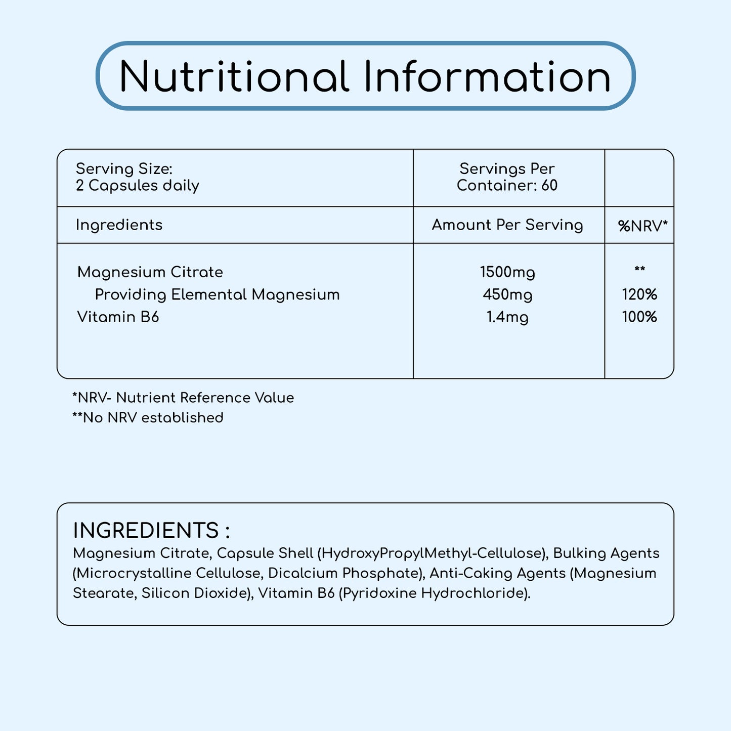 Magnesium Citrate with Vitamin B6
