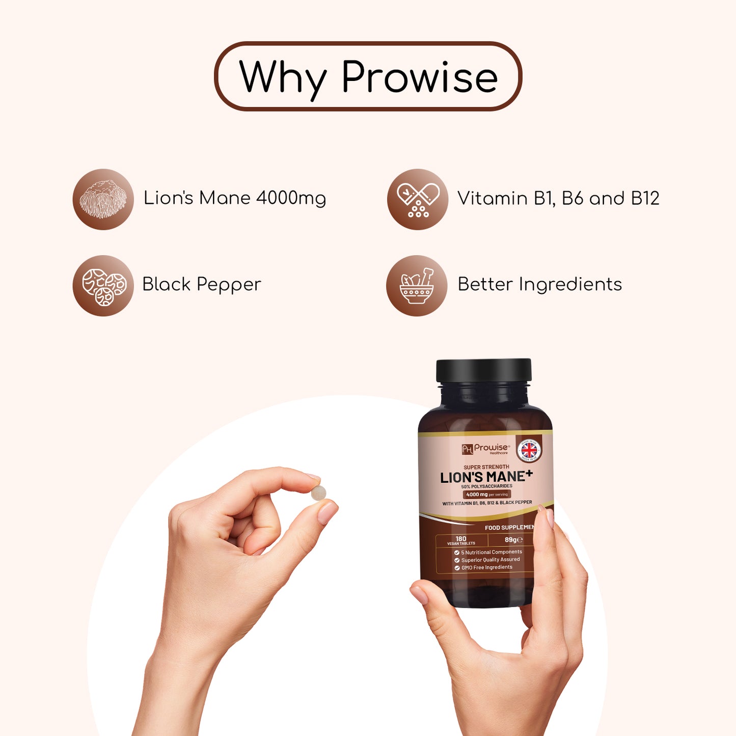 Lion's Mane Mushroom High Strength Supplement