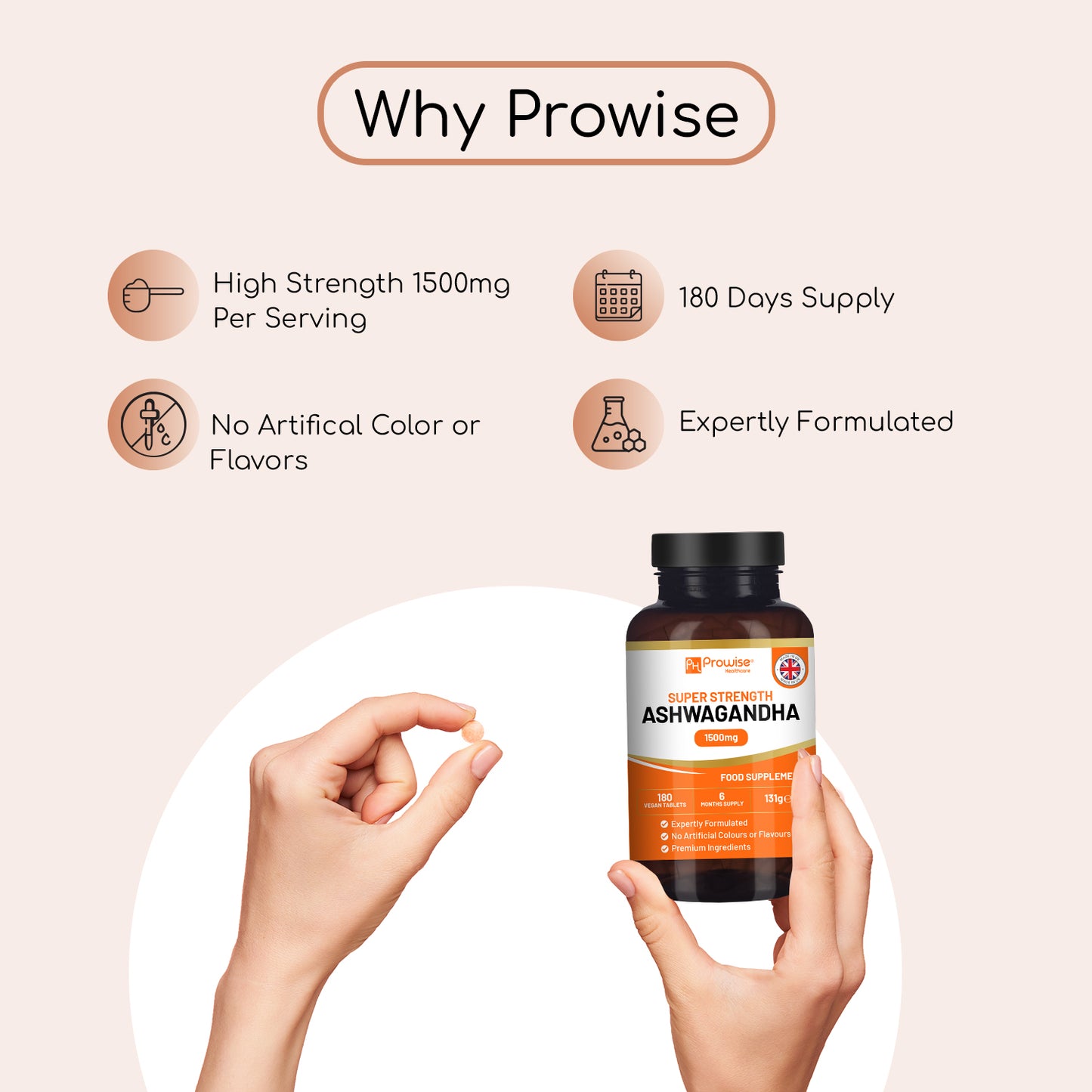 Compresse di Ashwagandha da 1500 mg