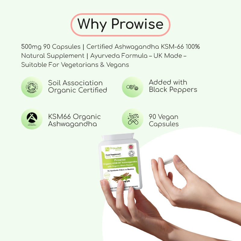 Capsule di Ashwagandha KSM66 500 mg 90 capsule