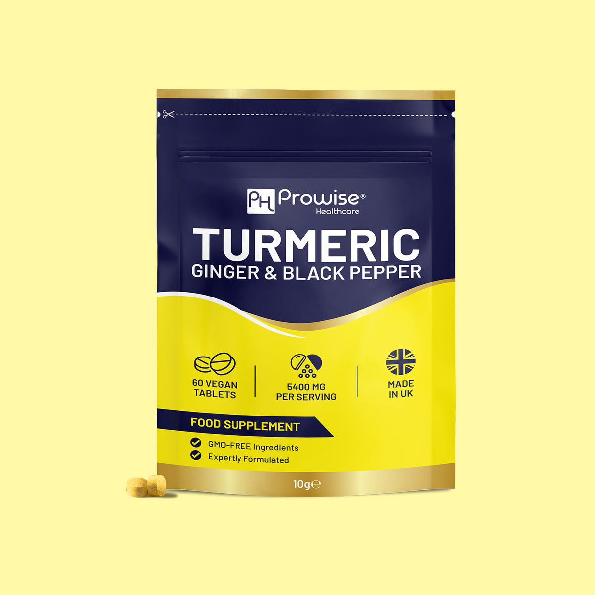 Turmeric Ginger Pepper Tablets 60 Tablets