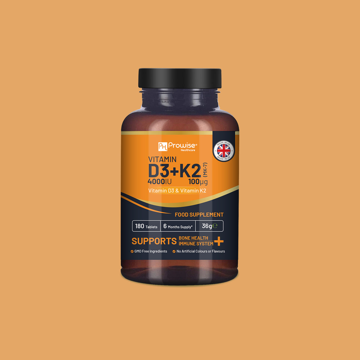 Vitamin D3 Vitamin K2 MK7 180 Tablets