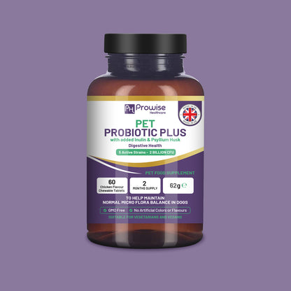 Probiotic Tablets For Dogs 60 Chicken Flavour Chewable Tablets
