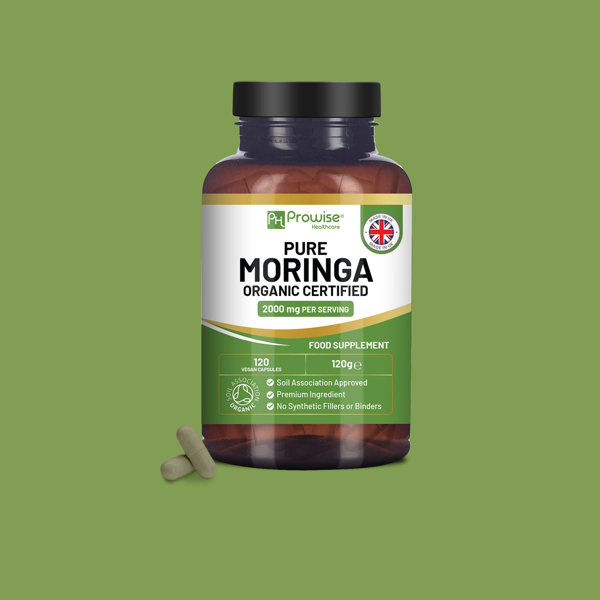 Organic Moringa Capsules 120 Capsules