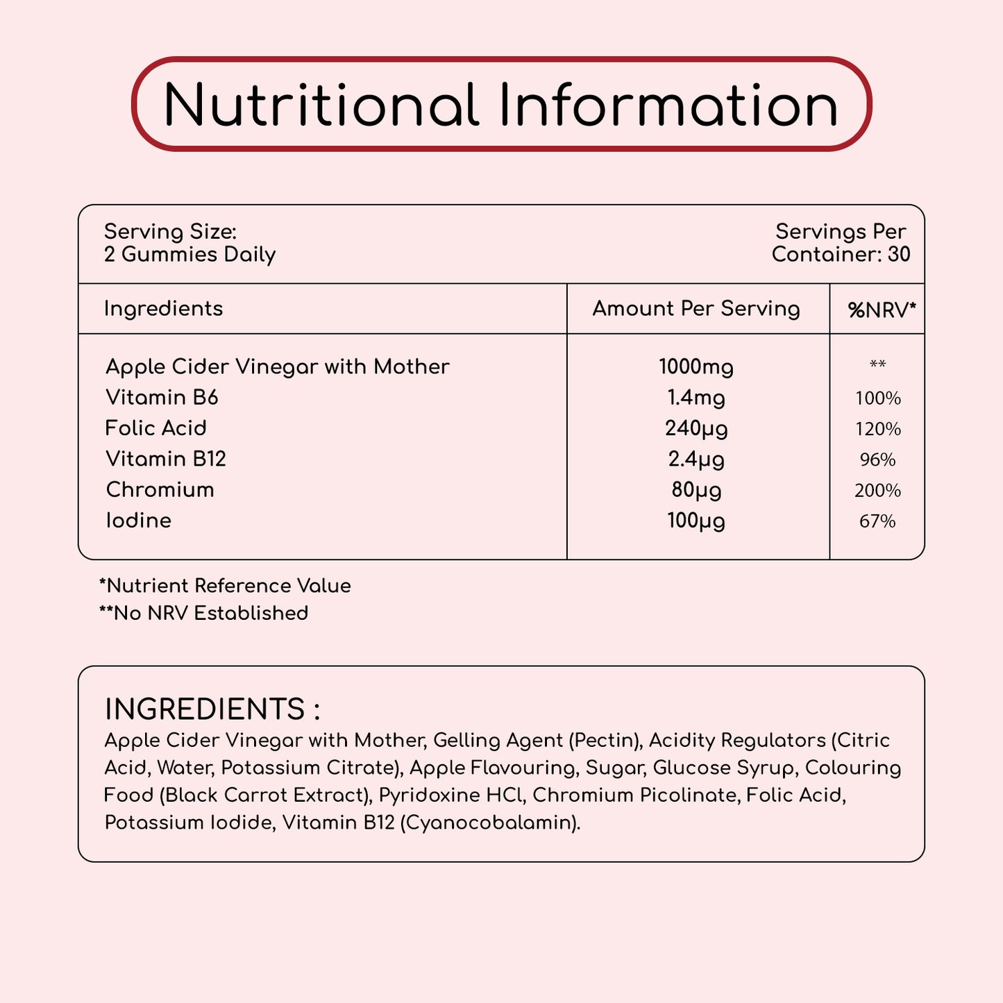 Apple Cider Vinegar with Mother Gummies