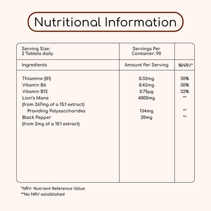 Lions Mane Mushroom High Strength Supplement