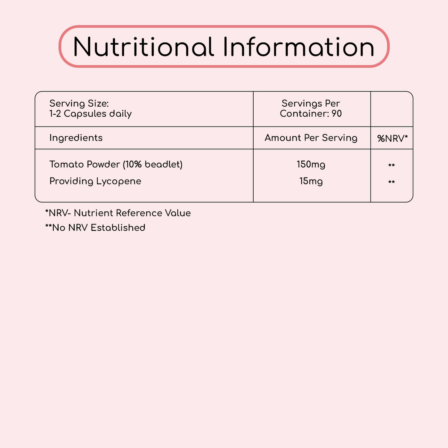 Lycopene Supplement + 10% Beadlet 15mg