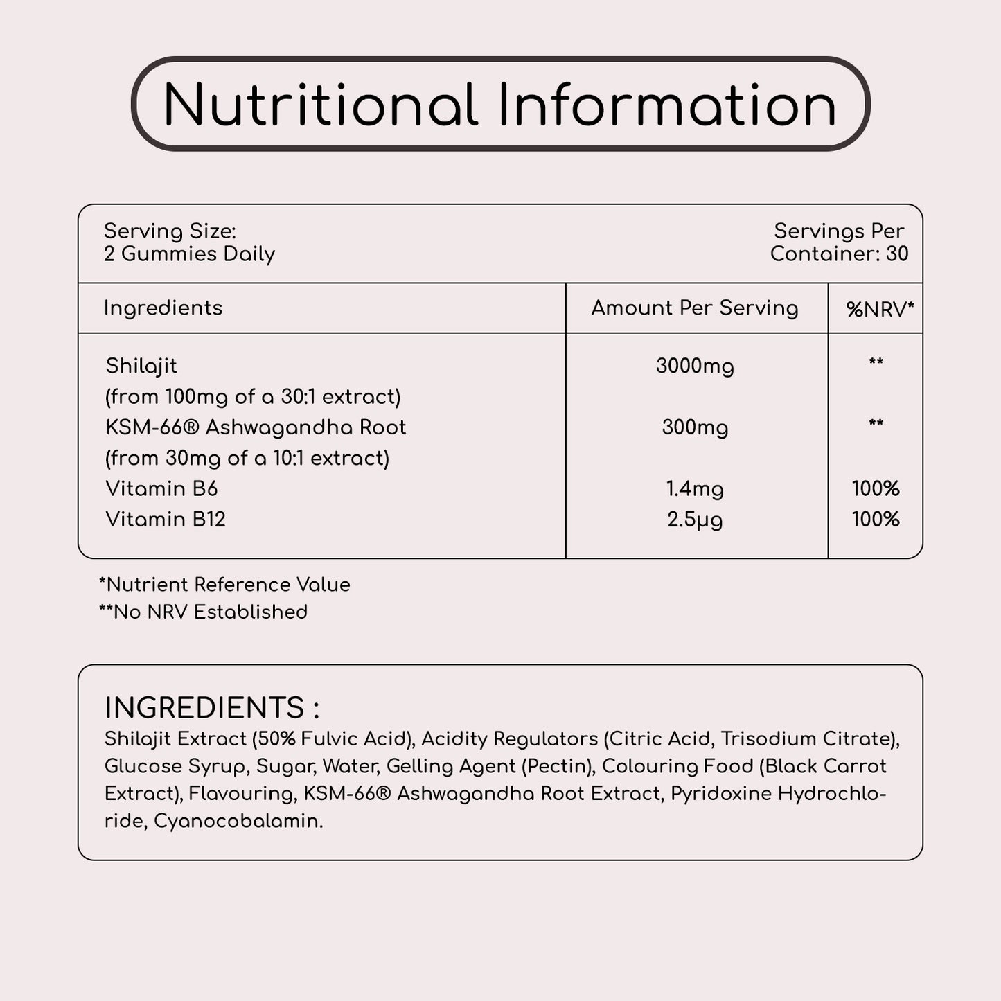 Himalayan Shilajit Gummies with KSM-66 Ashwagandha