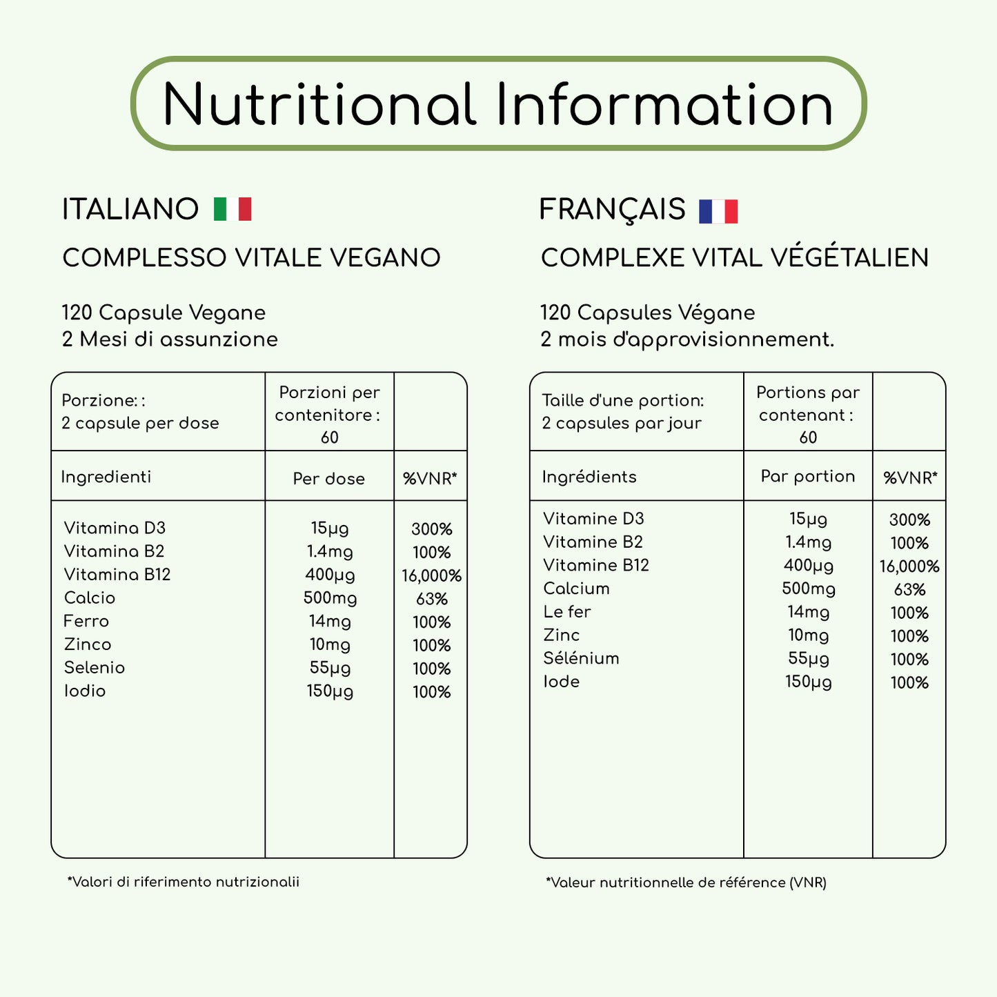 Vegan Vital Multivitamins Complex