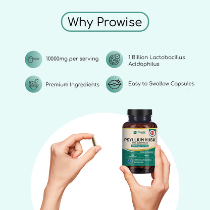 Psyllium Husk with Acidophilus 1 Billion CFU