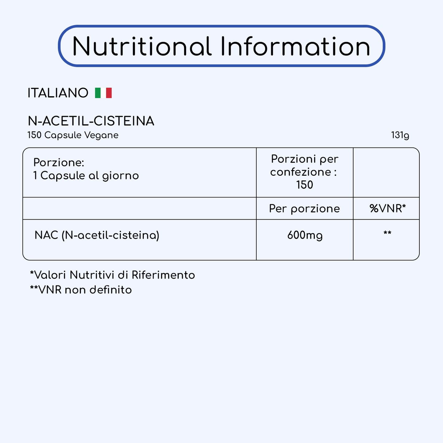 NAC N-Acetyl-Cysteine 600mg