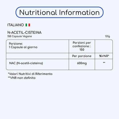 NAC N-Acetyl-Cysteine 600mg