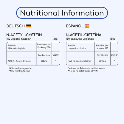 NAC N-Acetyl-Cysteine 600mg