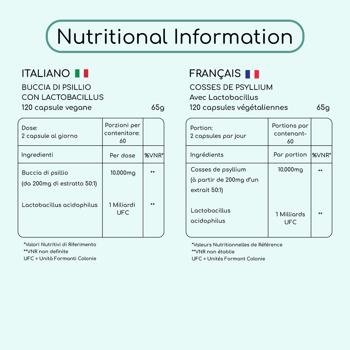 Psyllium Husk with Acidophilus 1 Billion CFU