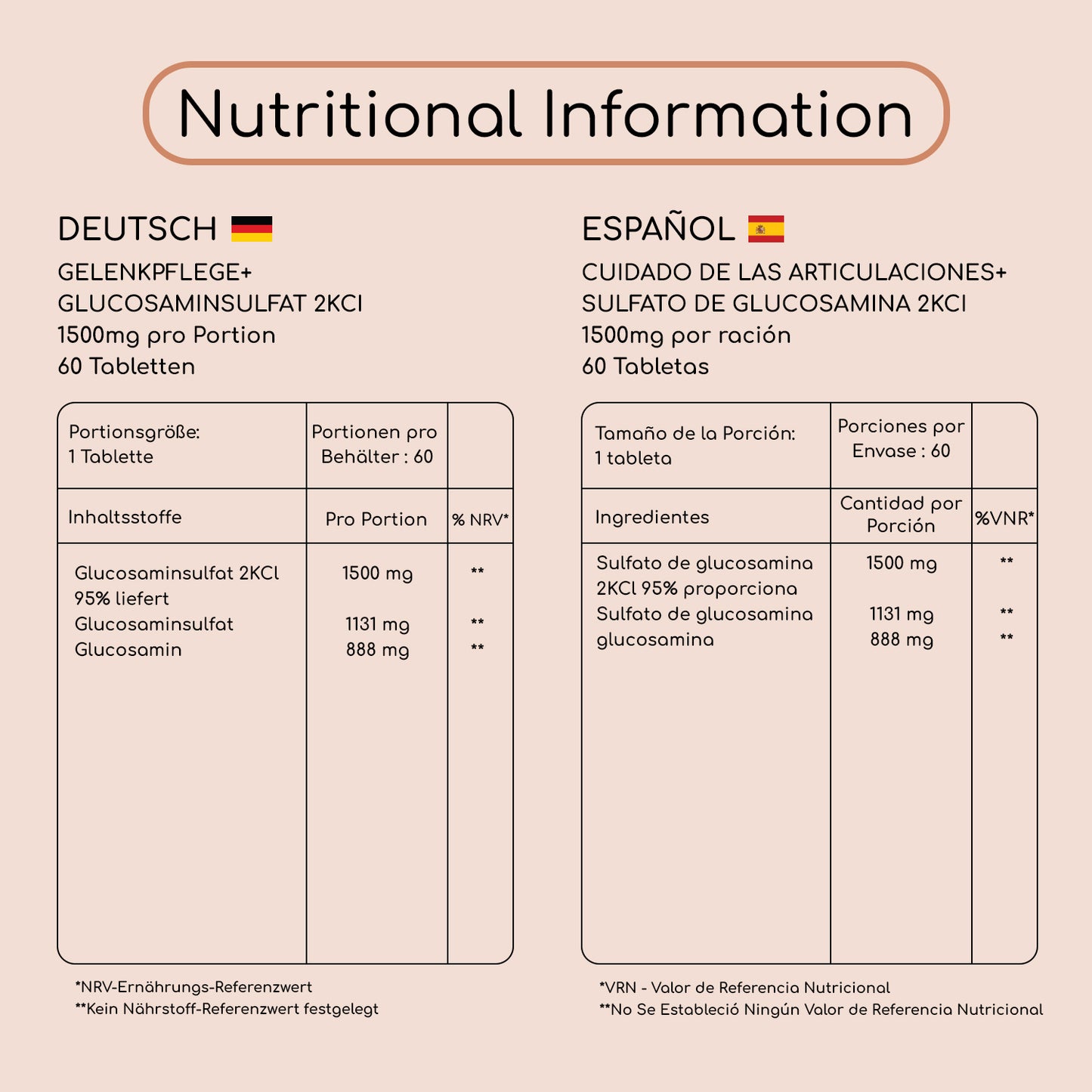 Joint Care Glucosamine Tablets